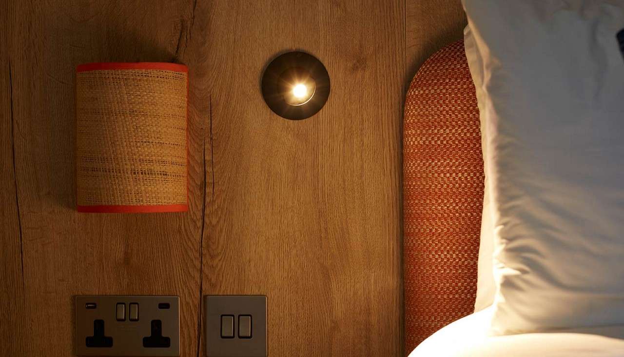 Bedroom reading lights.