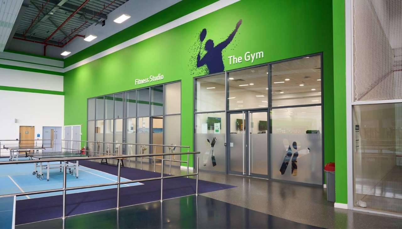 Fitness Studio and The Gym inside the Sports Plaza.